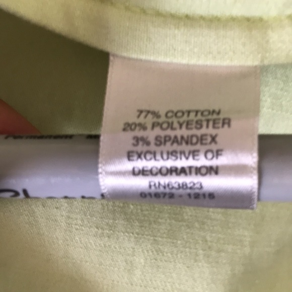 Christopher & Banks, lime green jean jacket, size M - Picture 7 of 9